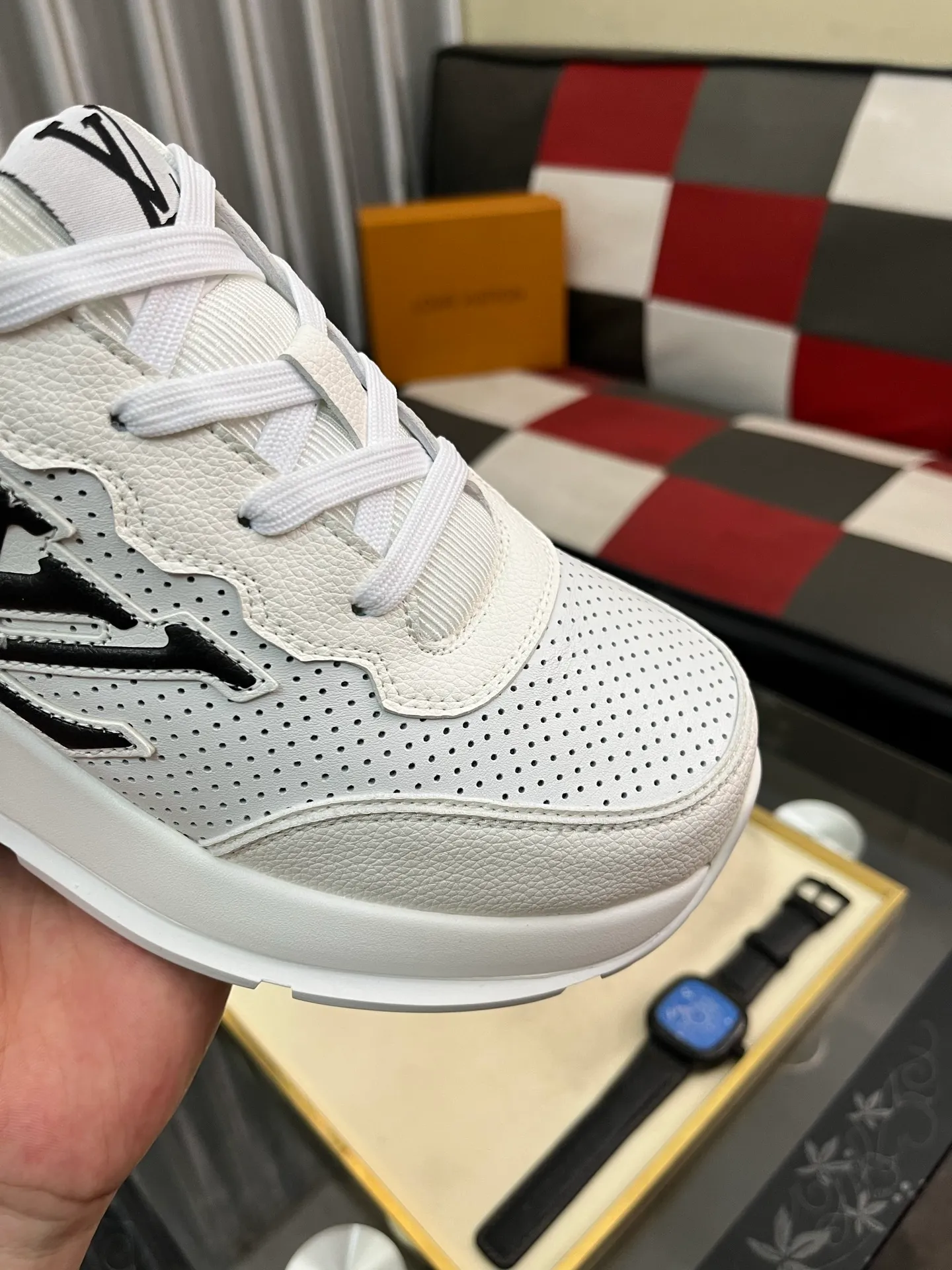 Men's shoes 💰458⌚️⌚️[Louis Vuitton LV] Dad shoes are popular casual sports shoes with outsole, breathable and comfortable, easy to walk, trendy men's versatile fly woven epoxy with ➕leather lining➕Gucci's popular original outsole, sports and running style, super comfortable. Code number 38-44